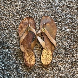 Tory Burch Leather Sandals - tan - size 9M